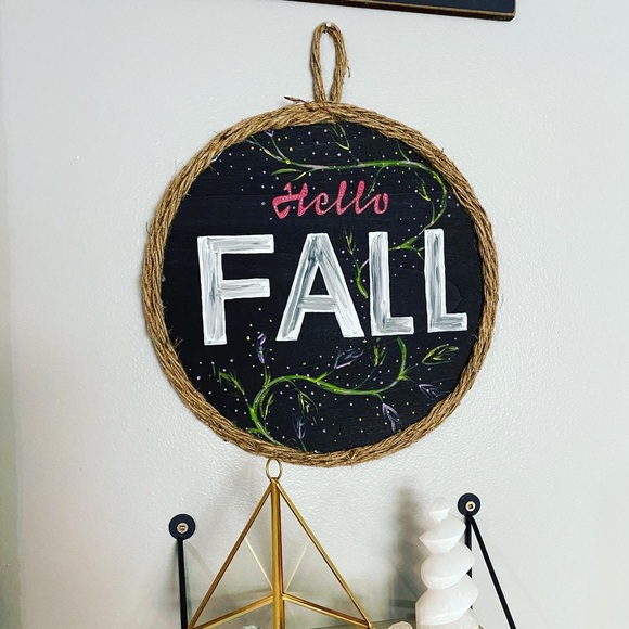 Hello Fall Sign - Picture 2 of 3